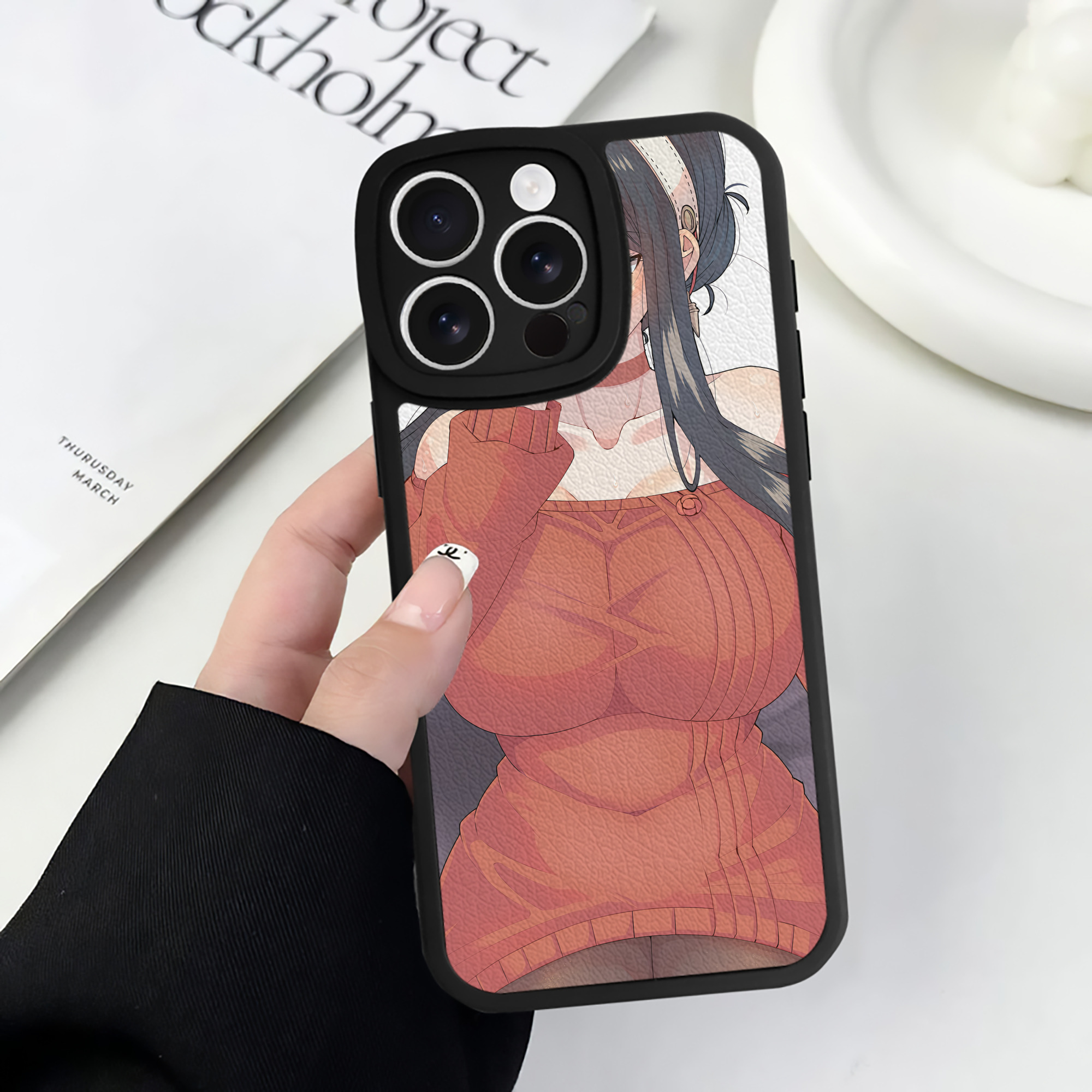 （画像用） SPY×FAMILY间谍家家酒 【iPhone 16シリーズ対応】シリコンスマホケース（レザー調） 材質：シリコン